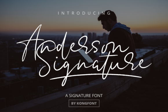 Anderson Signature: A Playful Script Font for Editorial Design