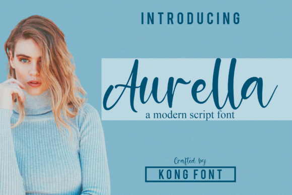 Aurella: A Playful Script Font for Creative Branding Projects