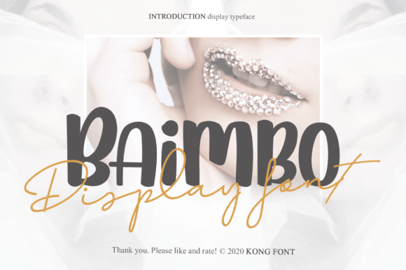 Baimbo: A Playful Handwritten Font for Creative Projects