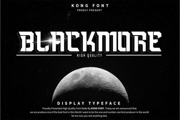 Blackmore: A Futuristic Font for Modern Editorial Design