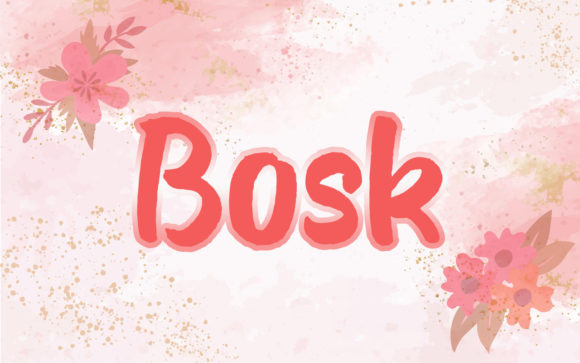 Bosk Script Font for Editorial Design and Content Creation