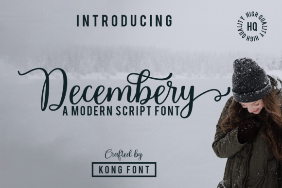 Decembery: A Playful Handwritten Font for Editorial Design