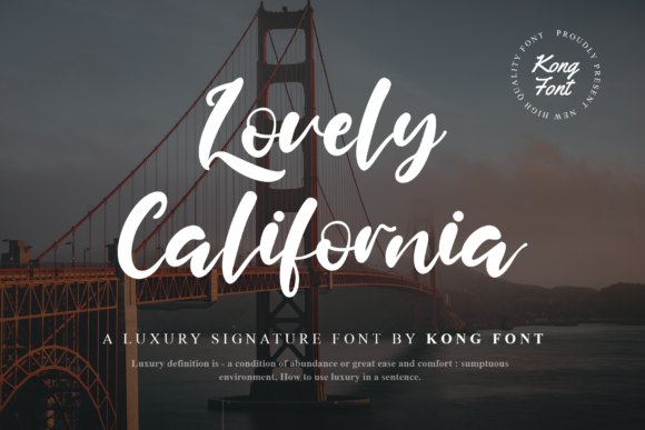 Enhance Your Brand with the Lovely California Font