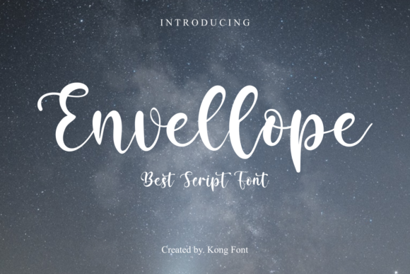 Envellope: A Playful Script Font for Modern Web Design