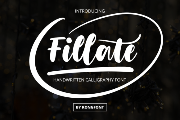 Fillate: A Playful Script Font for Web Design