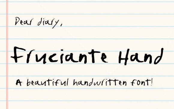 Fruciante Hand: A Flowing Script Font for Modern Editorial Design