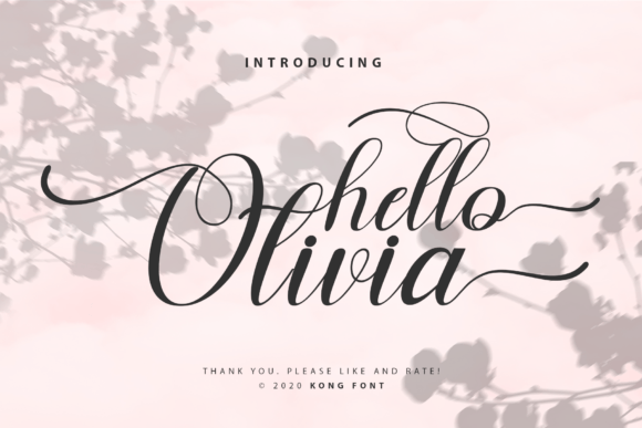 Hello Olivia: A Playful Font for Branding That Stands Out