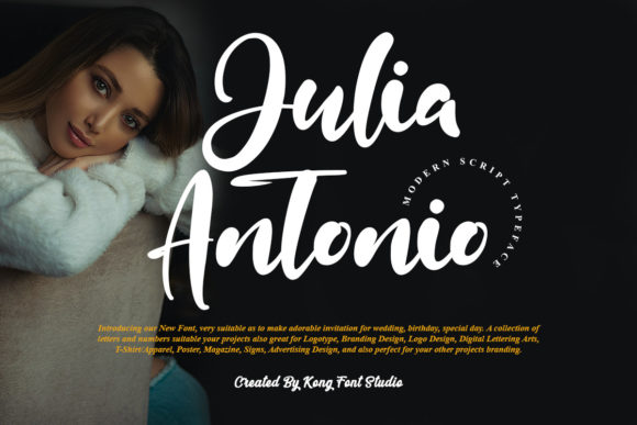 Julia Antonio: A Playful Script Font for Modern Web Design
