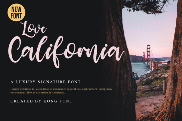 Love California Font for Modern Branding