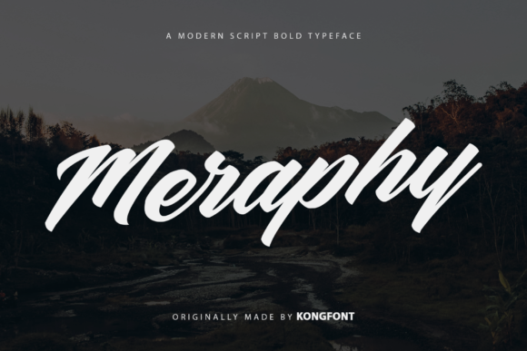 Meraphy: A Playful Script Font for Modern Editorial Design