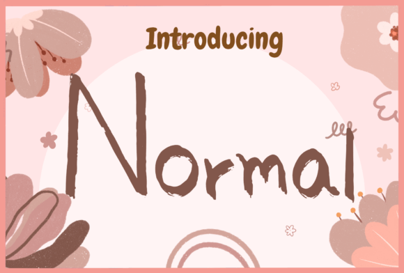Normal: A Quirky Handwritten Font for Creative Projects