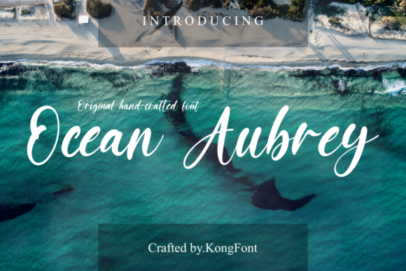 Ocean Aubrey: A Playful Script Font for Creative Branding