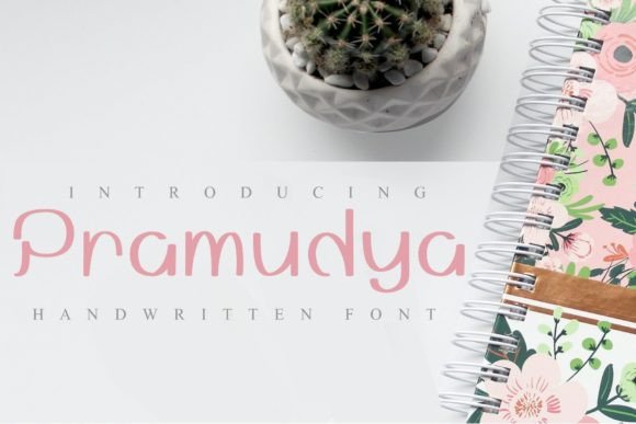 Pramudya: A Playful Handwritten Script Font for Modern Design