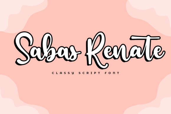 Sabas Renate: A Handwritten Font for Editorial Elegance
