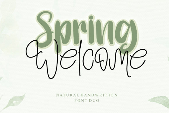 Spring Welcome: A Script Font That Elevates Branding