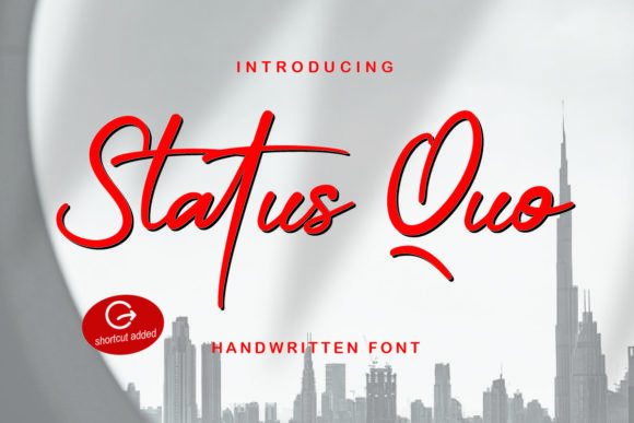 Status Quo: A Modern Handwritten Font for Creative Makers