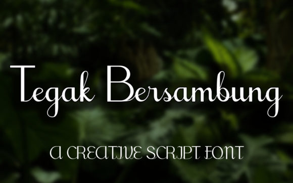 Tegak Bersambung Script Font for Digital Marketing