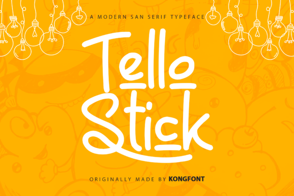 Tello Stick: A Playful Font for Polished Branding