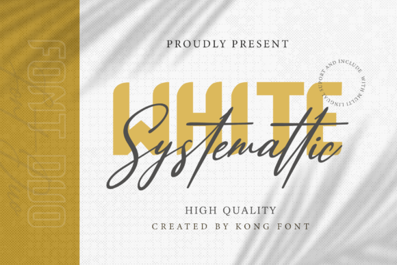 White Systemattic: A Modern Font for Professional Design